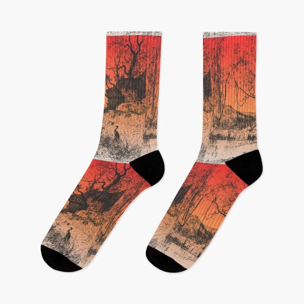 Item preview, Sunset Over Forest Swamp designed and sold by SkyisBright.