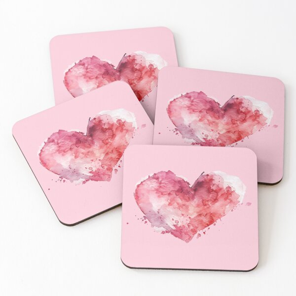 Item preview, abstract watercolor heart designed and sold by ZlodziejkaKiwi.