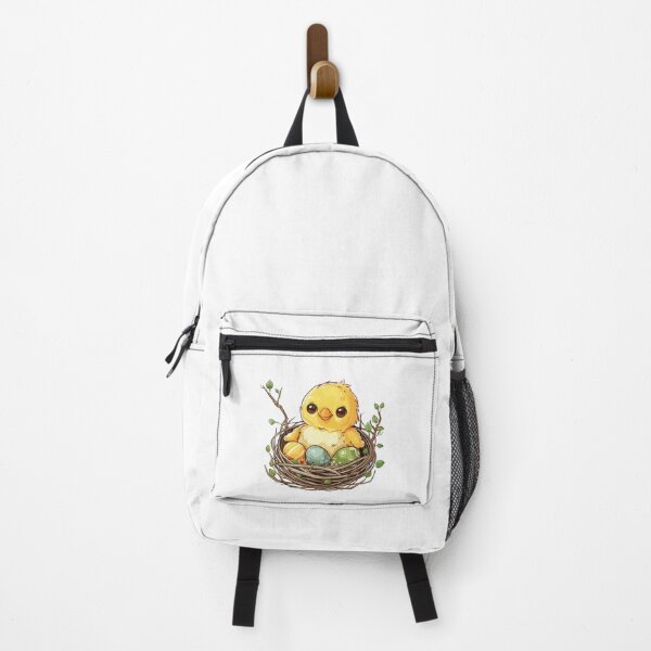 Vista previa del artículo con la obra «Patito Kawaii en Nido», diseñado y vendido por TillysCuteCanva.
