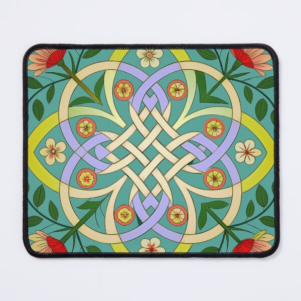Item preview, Knotwork and flowers designed and sold by Mustela erminea.