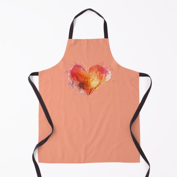 Item preview, abstract watercolor heart designed and sold by ZlodziejkaKiwi.