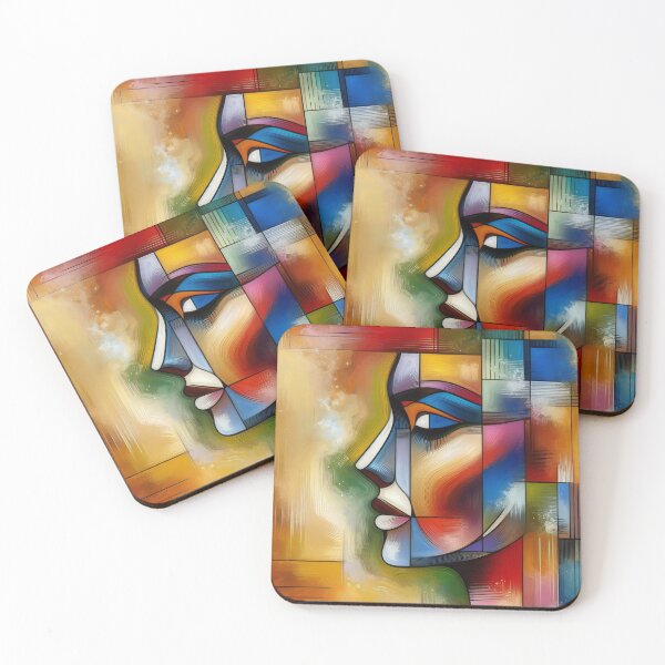 Item preview, Abstract Contemplation in Warm Hues and Cool Shadows designed and sold by ArtComixHaven.