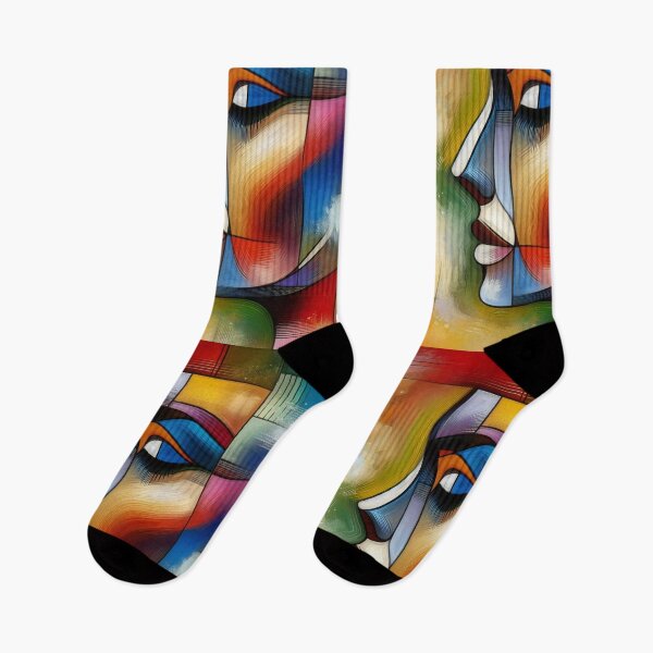 Item preview, Abstract Contemplation in Warm Hues and Cool Shadows designed and sold by ArtComixHaven.
