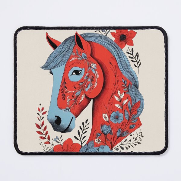 Item preview, Swedish Dala Horses Red, Funny Dala Horses designed and sold by Madebysomeny.