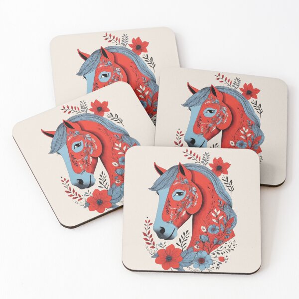 Item preview, Swedish Dala Horses Red, Funny Dala Horses designed and sold by Madebysomeny.