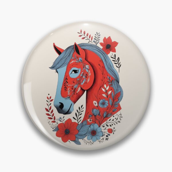 Item preview, Swedish Dala Horses Red, Funny Dala Horses designed and sold by Madebysomeny.