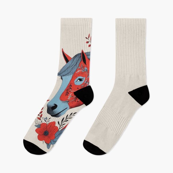 Item preview, Swedish Dala Horses Red, Funny Dala Horses designed and sold by Madebysomeny.