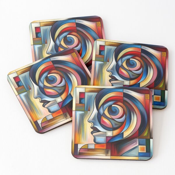Item preview, Surreal Visionary Portrait in a Kaleidoscope of Hues designed and sold by ArtComixHaven.