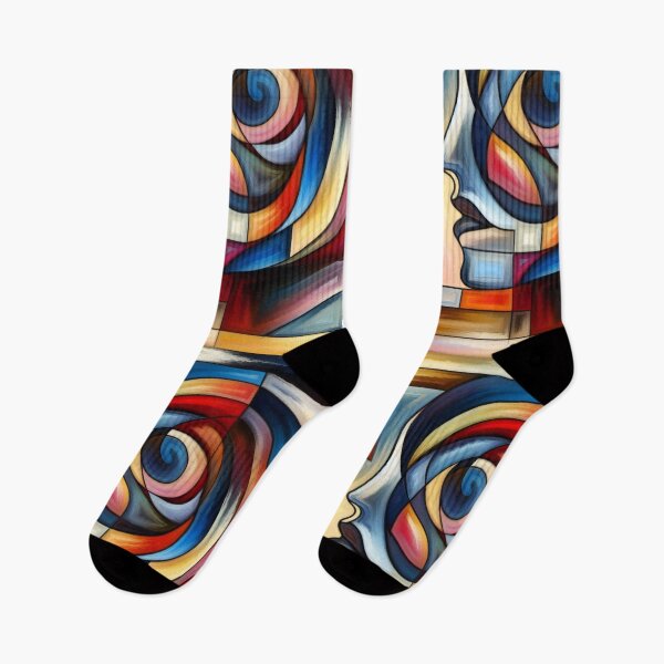 Item preview, Surreal Visionary Portrait in a Kaleidoscope of Hues designed and sold by ArtComixHaven.