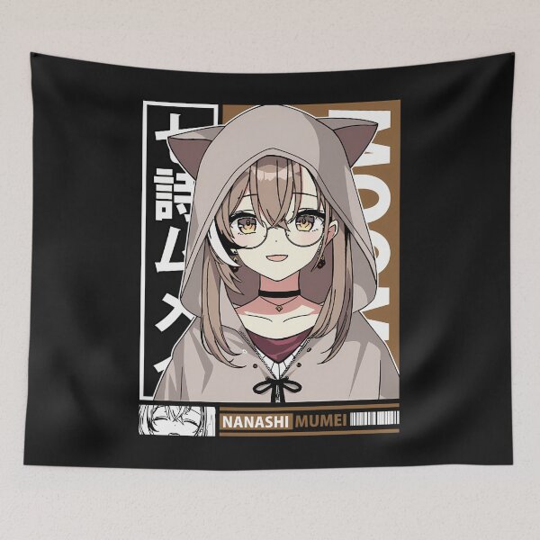 Item preview, Nanashi Mumei With Hoodie designed and sold by RoshondaGibs.