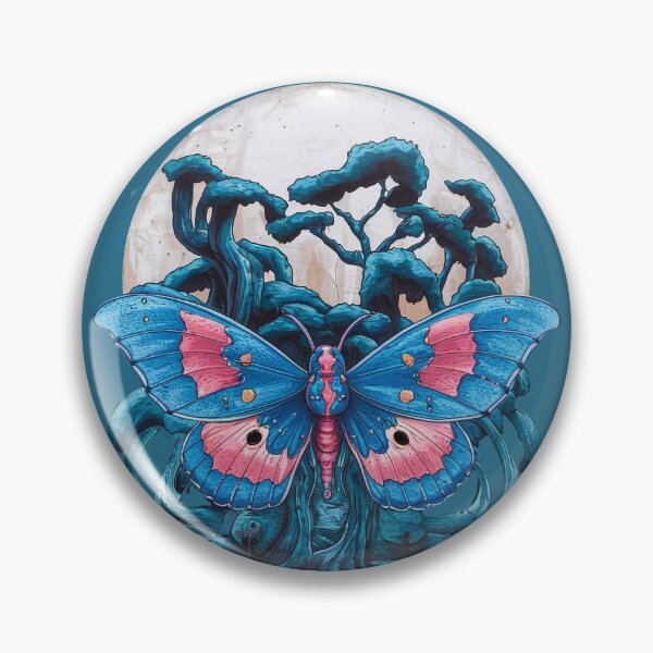 Item preview, Watercolor  blue Moon Moth  designed and sold by Tajdi.