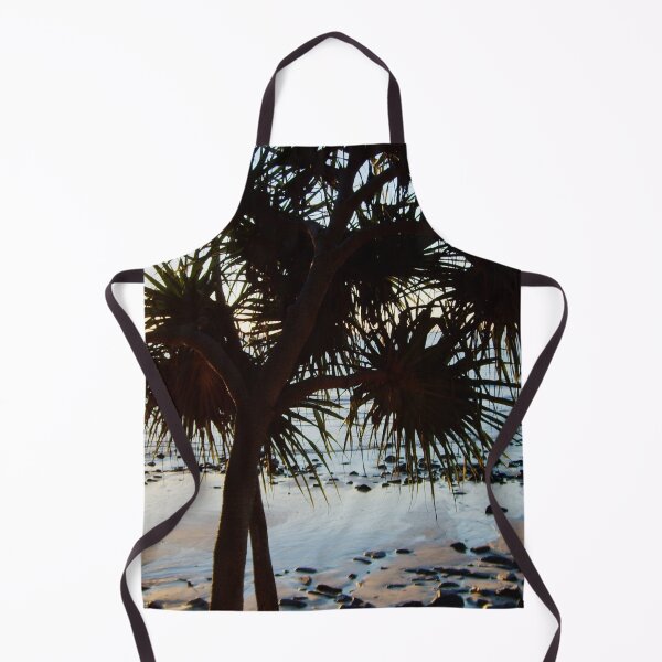 Item preview, Pandanus Tree With Beach And Rocks designed and sold by Designsbygroovy.