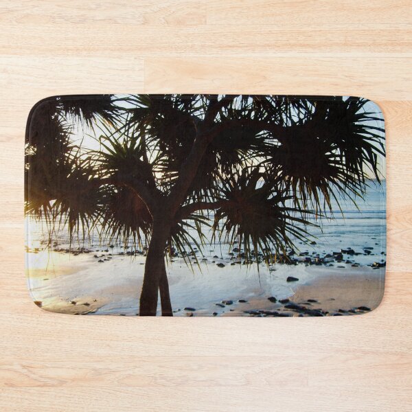 Item preview, Pandanus Tree With Beach And Rocks  designed and sold by Designsbygroovy.