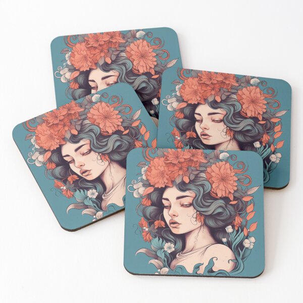Item preview, A Line Womans With Flowers designed and sold by LuNkyRose.