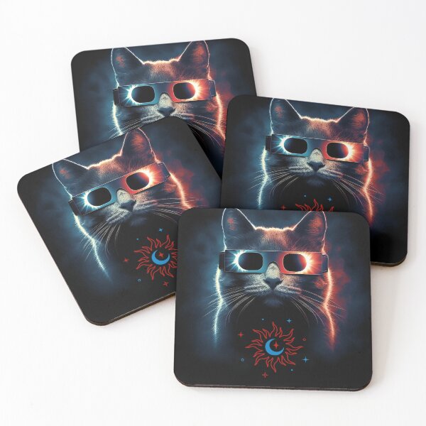 Item preview, Unique Solar Eclipse Cat Art, Solar Eclipse 2024, April 8 2024, Solar Eclipse Glasses, Solar Eclipse Cat  designed and sold by SlocifieShop.