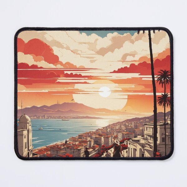 Item preview, Izmir Turkey Vintage Travel Poster designed and sold by TravelersGems.