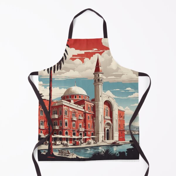 Item preview, Izmir Turkey Vintage Travel Poster designed and sold by TravelersGems.