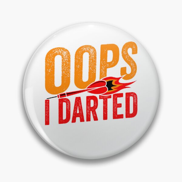 Item preview, Retro Vintage "Oops I Darted" Darts Player Expert designed and sold by NovaGenArt.
