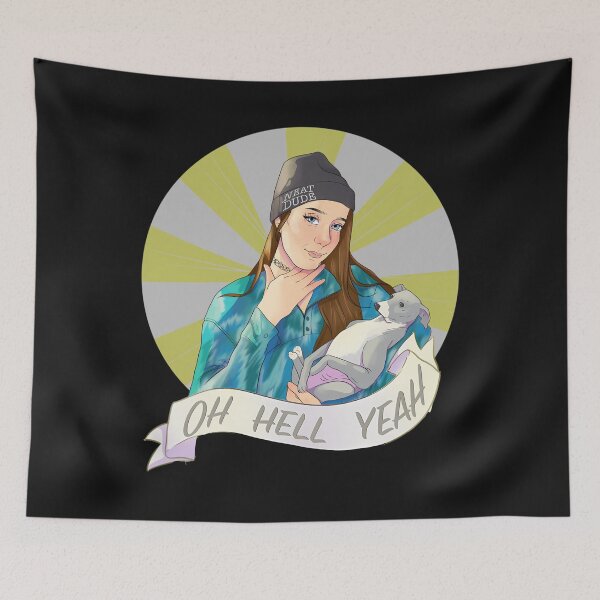 Item preview, Jenna Marbles Oh Hell Yeah Madonna And Child Design designed and sold by TerryMassingil.