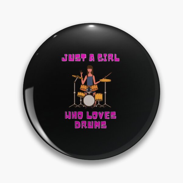 Item preview, Just a girl who loves drums designed and sold by OlivieFaure.