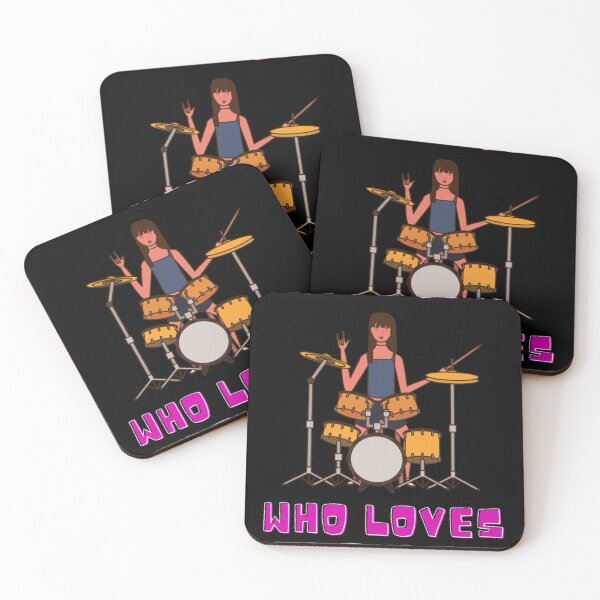 Item preview, Just a girl who loves drums designed and sold by OlivieFaure.