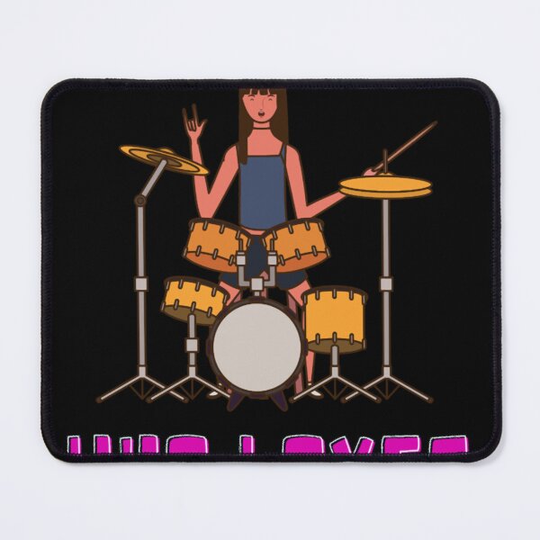 Item preview, Just a girl who loves drums designed and sold by OlivieFaure.