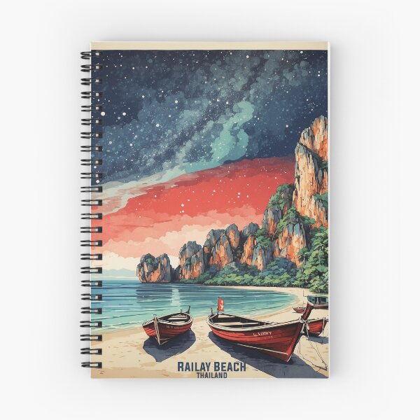 Item preview, Railay Beach Thailand Starry Night Vintage Tourism  designed and sold by TravelersGems.