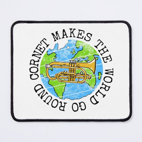 Item preview, Cornet Makes The World Go Round, Cornetist Earth Day designed and sold by doodlerob.