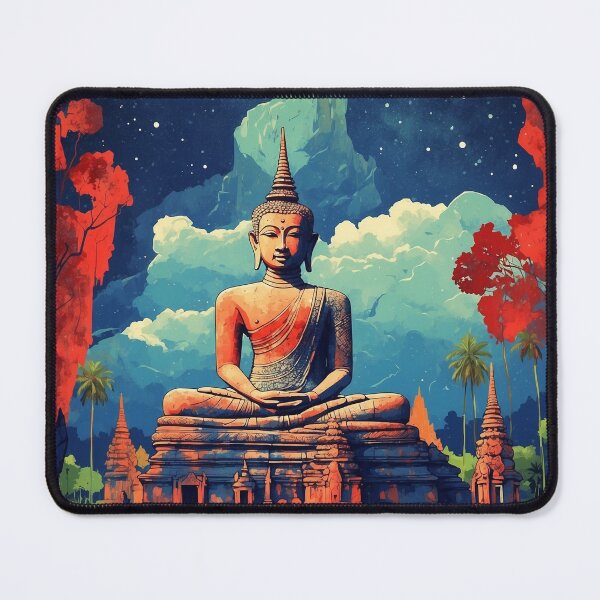 Item preview, Sukhothai Thailand Starry Night Vintage Tourism  designed and sold by TravelersGems.