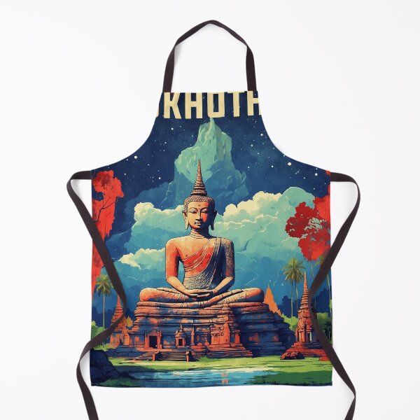 Item preview, Sukhothai Thailand Starry Night Vintage Tourism designed and sold by TravelersGems.