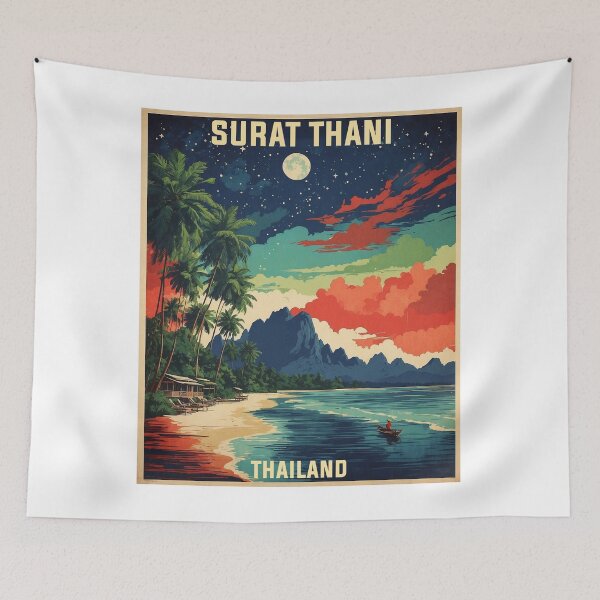 Item preview, Surat Thani Province Thailand Vintage Tourism  designed and sold by TravelersGems.