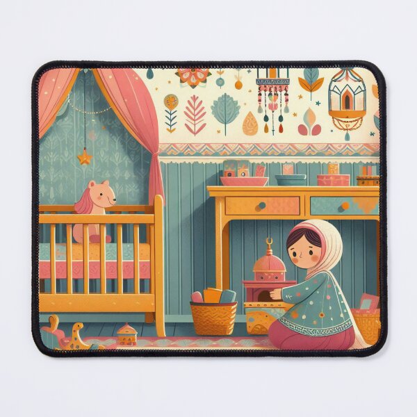 Item preview, Whimsical Nursery Oasis with a Touch of Tradition designed and sold by ArtComixHaven.
