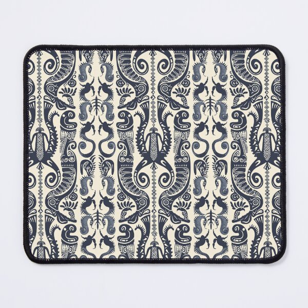 Item preview, Tribal line seamless ornament of images of sea animals designed and sold by me-Midbar.