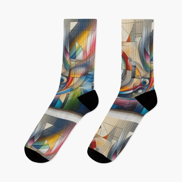 Item preview, Abstract Swirls Merging with Modernity in Vibrant Artwork designed and sold by ArtComixHaven.