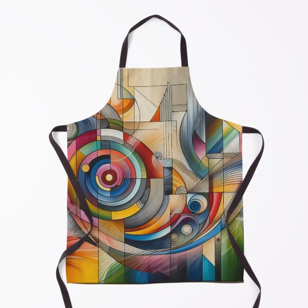 Item preview, Abstract Swirls Merging with Modernity in Vibrant Artwork designed and sold by ArtComixHaven.