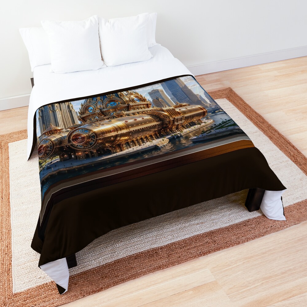 The Claridon Pavilion AI Concept Art by Xzendor7 - An Astonishing Architectural Marvel 3 The Claridon Pavilion Captivating AI Concept Art by Xzendor7 Decorative Comforter