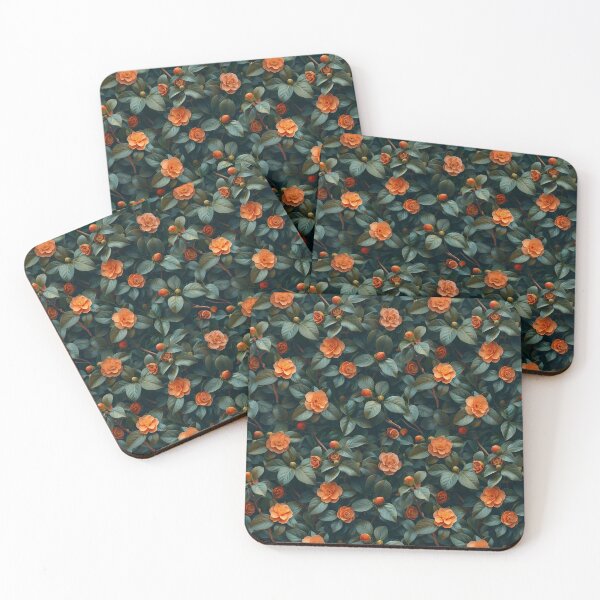 Item preview, Camellia Blossoms in Verdure designed and sold by palmyst.