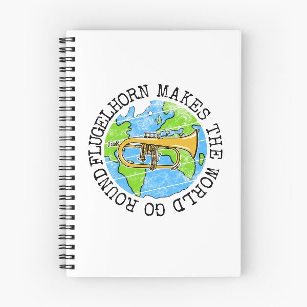 Item preview, Flugelhorn Makes The World Go Round, Hornist Earth Day designed and sold by doodlerob.