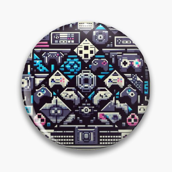 Item preview, Pixelated Dreamscape Woven from the Fabric of Technology designed and sold by ArtComixHaven.