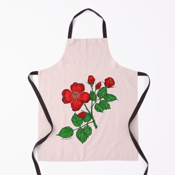 Item preview, Bright Red Quartered Rose Bloom Semi-Double 8-15 Petals In 2 Rows designed and sold by Rachael Taylor.