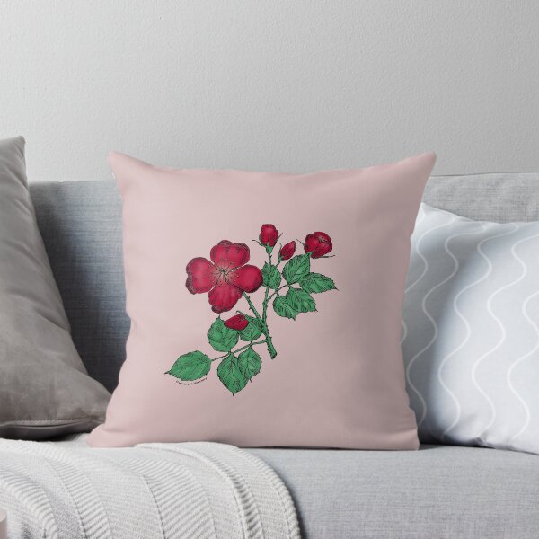 Item preview, Dark Red Quartered Rose Bloom Semi-Double 8-15 Petals In 2 Rows designed and sold by Rachael Taylor.
