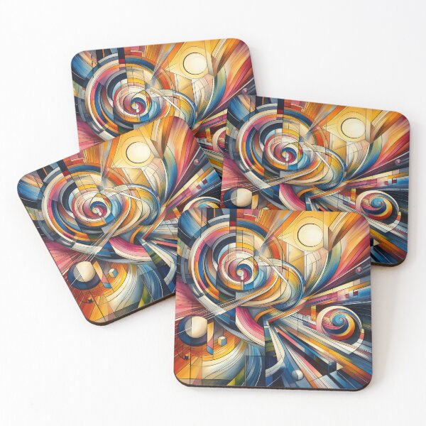 Item preview, Dynamic Vortex of Colour Unfurling in Abstract Harmony designed and sold by ArtComixHaven.