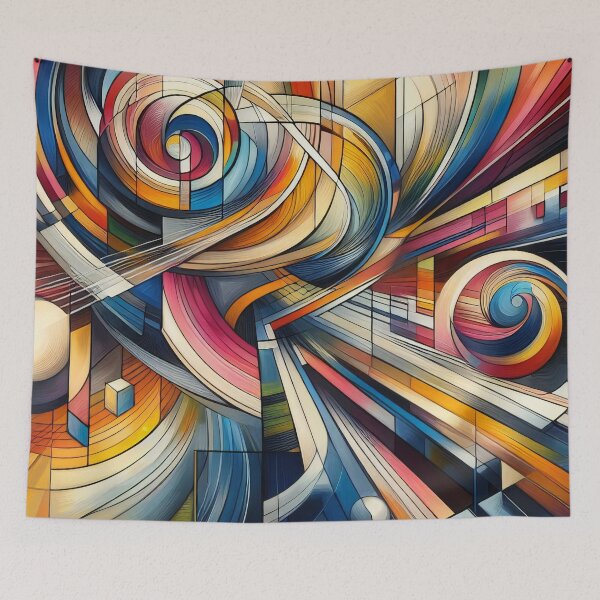 Item preview, Dynamic Vortex of Colour Unfurling in Abstract Harmony designed and sold by ArtComixHaven.