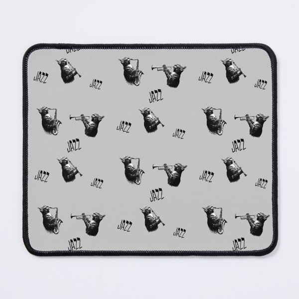 Item preview, Jazz Cats Playing Saxophone Clarinet Trumpet Cat Music Band designed and sold by wowwowmeow.