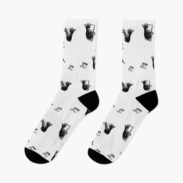 Item preview, Jazz Cats Playing Saxophone Clarinet Trumpet Cat Music Band designed and sold by wowwowmeow.