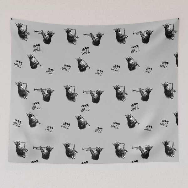 Item preview, Jazz Cats Playing Saxophone Clarinet Trumpet Cat Music Band designed and sold by wowwowmeow.
