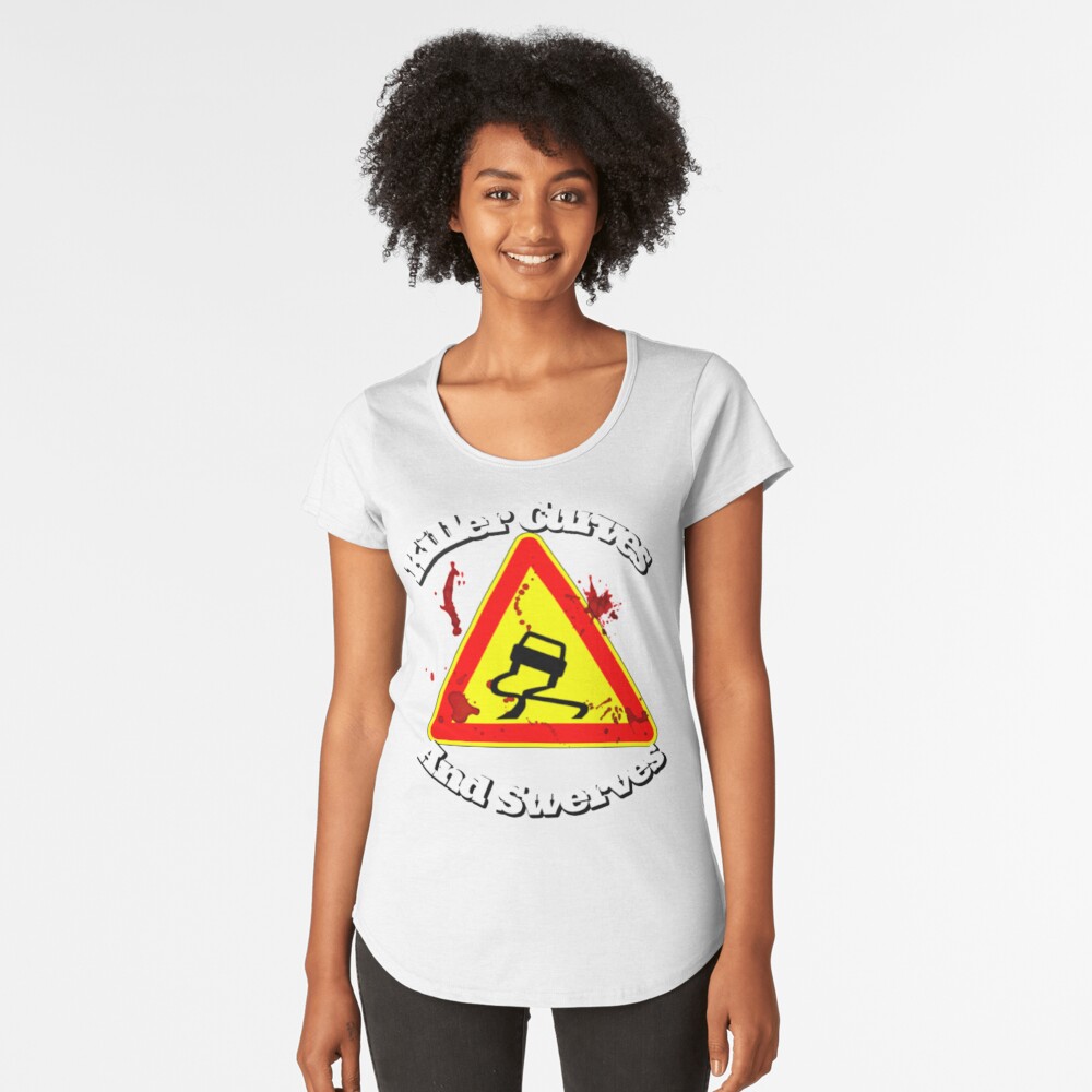 Killer Curves And Swerves Caution Traffic Sign Poster for Sale by