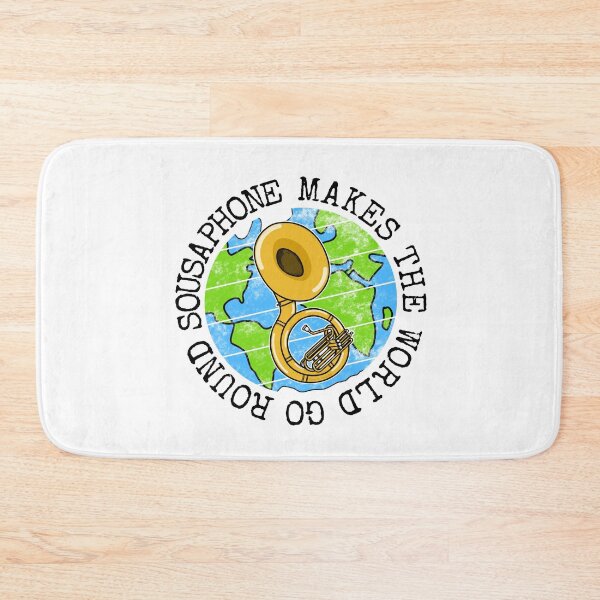 Item preview, Sousaphone Makes The World Go Round, Sousaphonist Earth Day designed and sold by doodlerob.