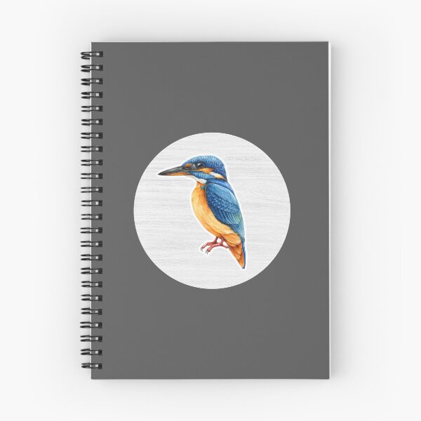 Item preview, Kingfisher Watercolor Drawing designed and sold by LivingColorful.