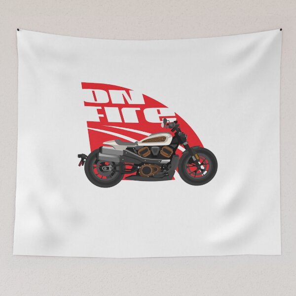 Item preview, 2023  Sportster S - white - on fire designed and sold by AzizEra.
